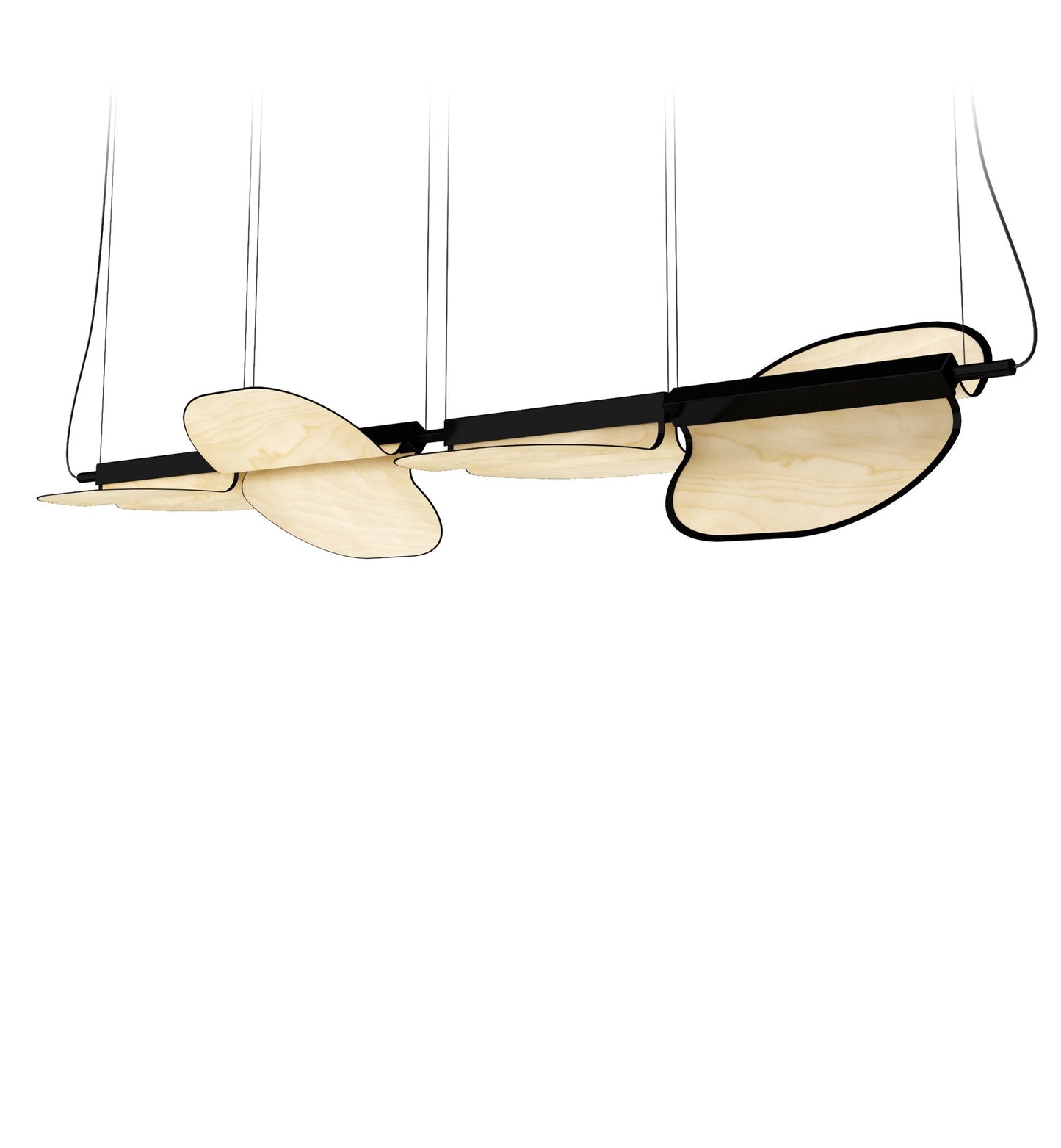 OMMA S2X2 - LED swivel wood veneer pendant lamp