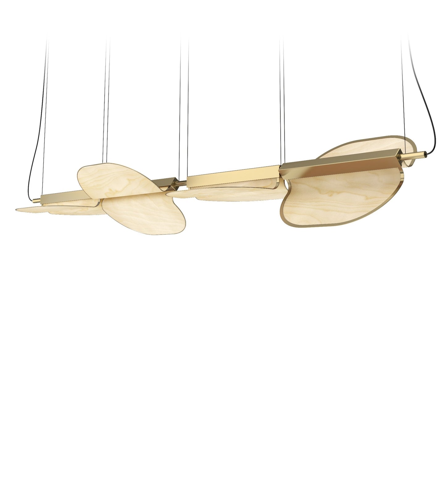 OMMA S2X2 - LED swivel wood veneer pendant lamp