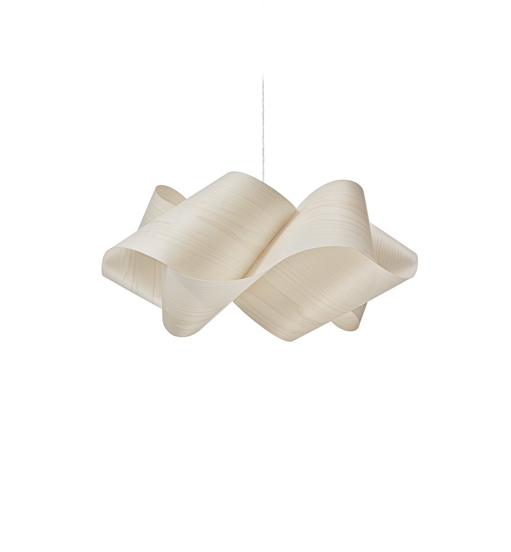 SWIRL - Handmade wood veneer pendant lamp