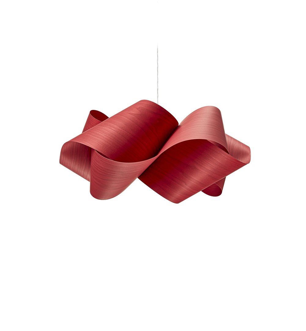 SWIRL - Handmade wood veneer pendant lamp