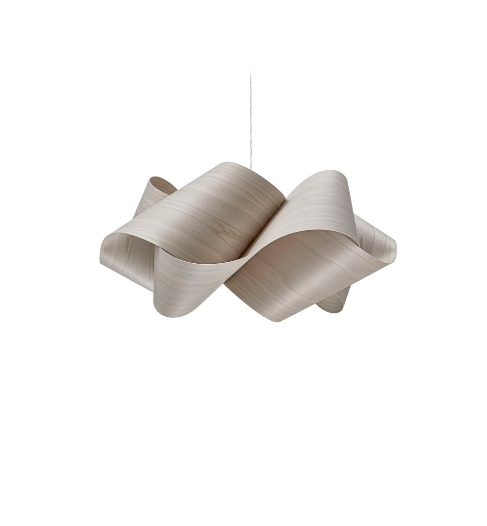 SWIRL - Handmade wood veneer pendant lamp