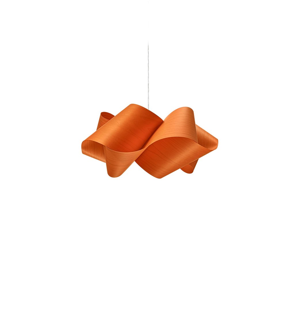 SWIRL - Handmade wood veneer pendant lamp