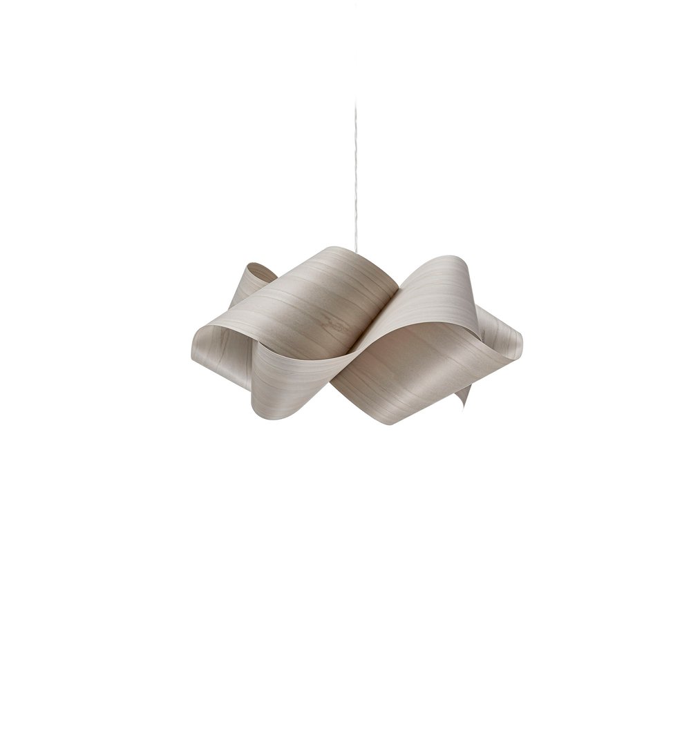 SWIRL - Handmade wood veneer pendant lamp