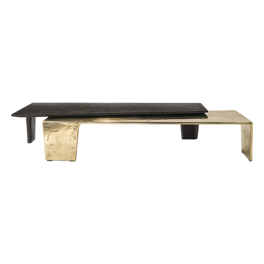 LEGO - Low rectangular cement coffee table for living room
