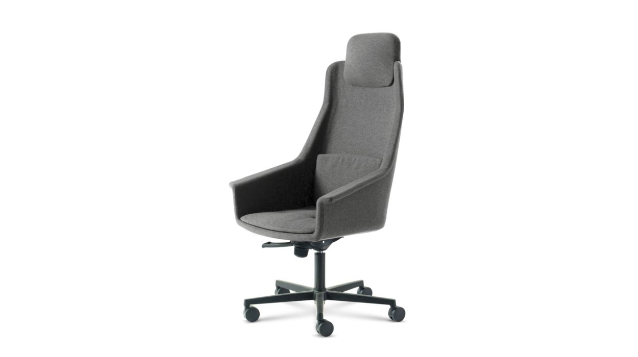 LENNY HIGH BACK DESK ARMCHAIR by Roche Bobois