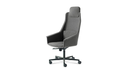 LENNY HIGH BACK DESK ARMCHAIR by Roche Bobois