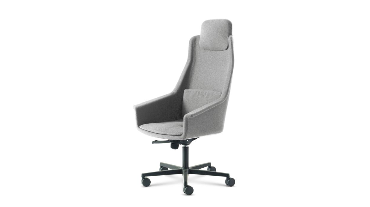 LENNY HIGH BACK DESK ARMCHAIR by Roche Bobois