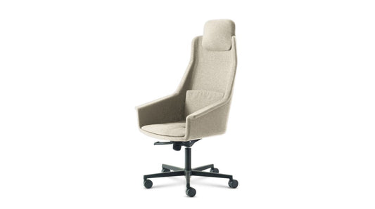 LENNY HIGH BACK DESK ARMCHAIR by Roche Bobois