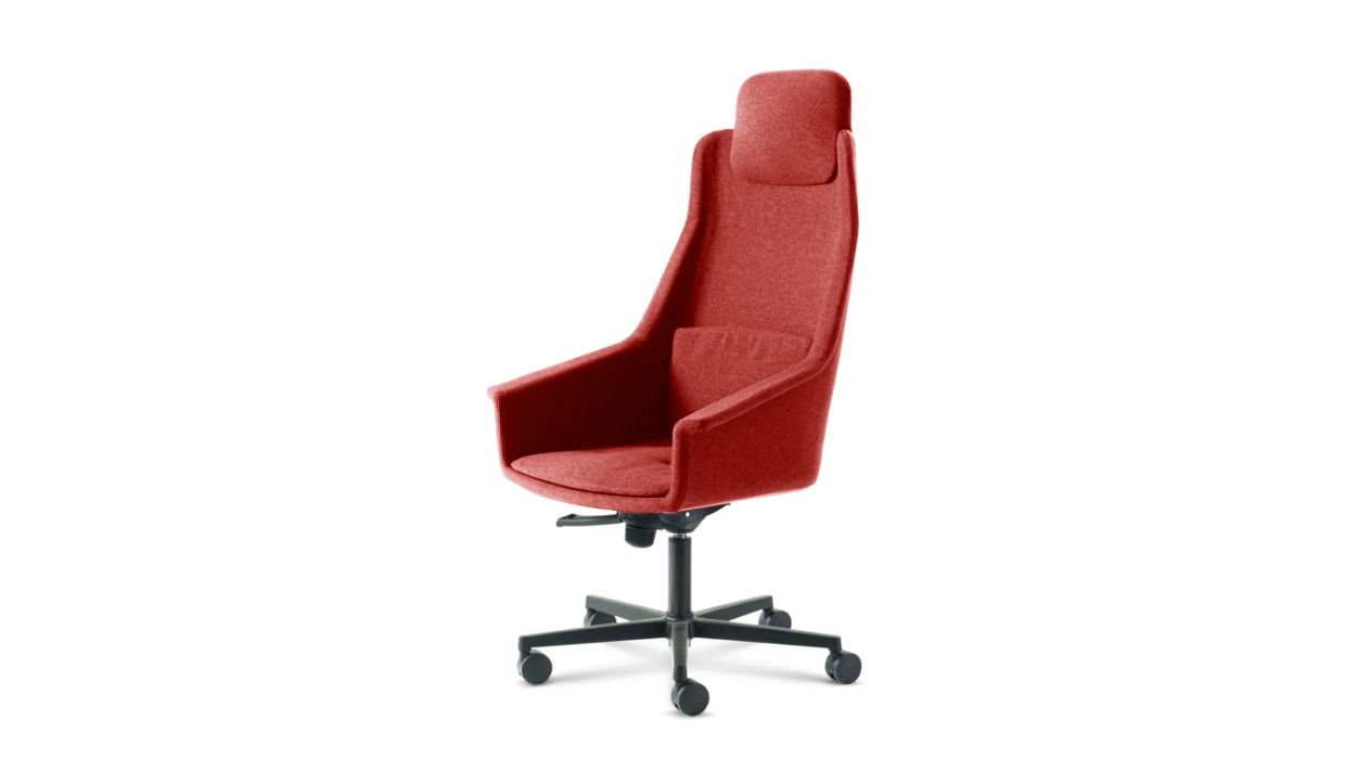 LENNY HIGH BACK DESK ARMCHAIR by Roche Bobois