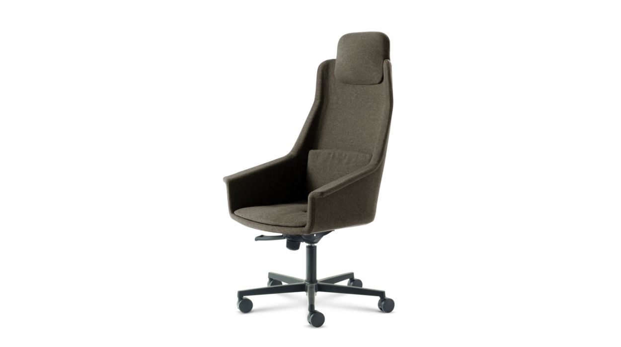 LENNY HIGH BACK DESK ARMCHAIR by Roche Bobois