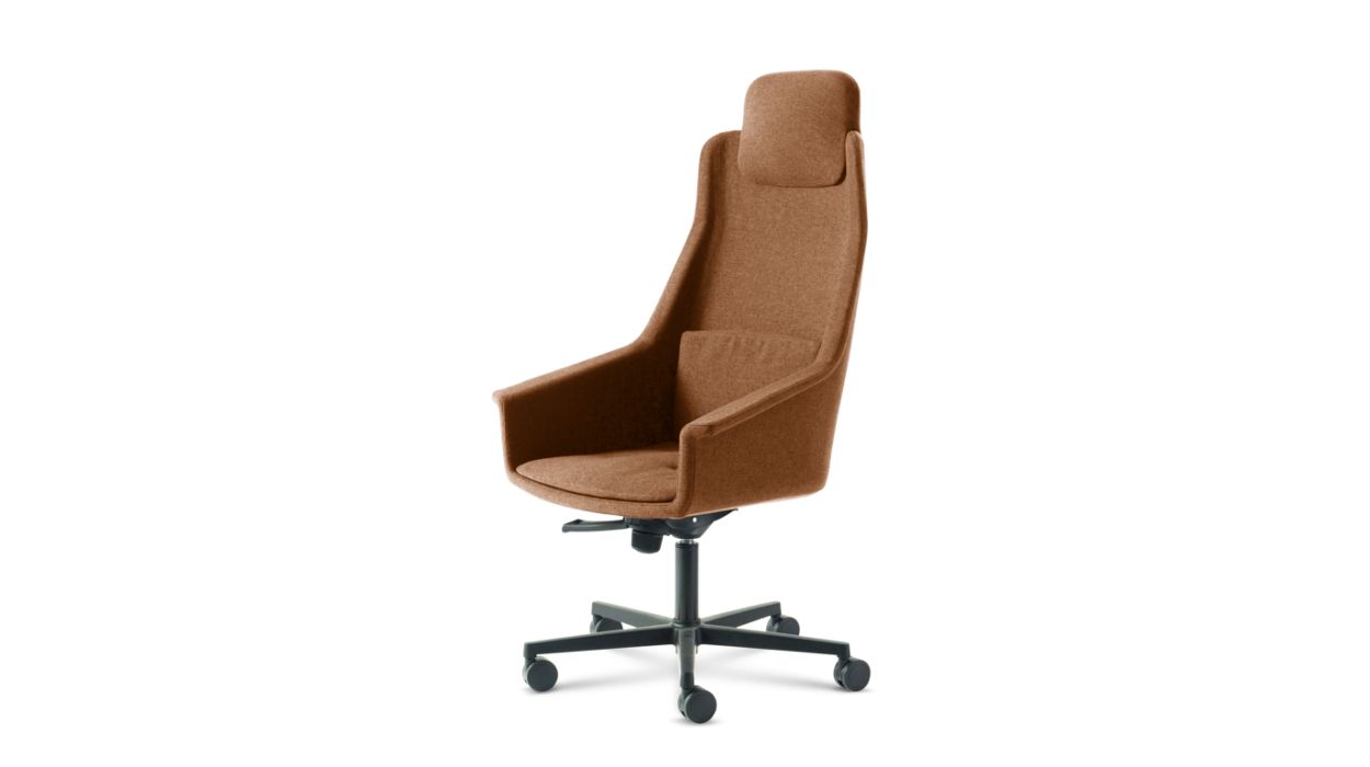 LENNY HIGH BACK DESK ARMCHAIR by Roche Bobois