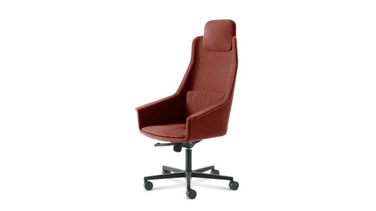 LENNY HIGH BACK DESK ARMCHAIR by Roche Bobois