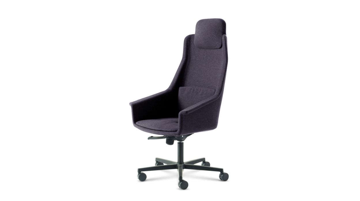 LENNY HIGH BACK DESK ARMCHAIR by Roche Bobois