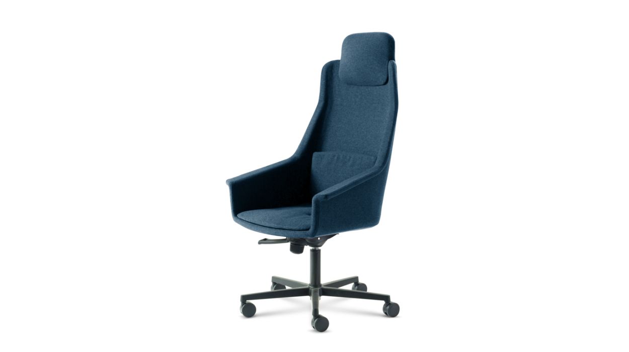 LENNY HIGH BACK DESK ARMCHAIR by Roche Bobois