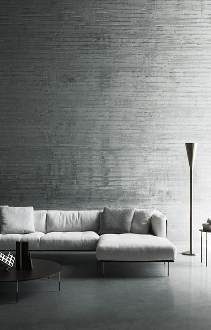 ROD SYSTEM - Sectional fabric sofa
