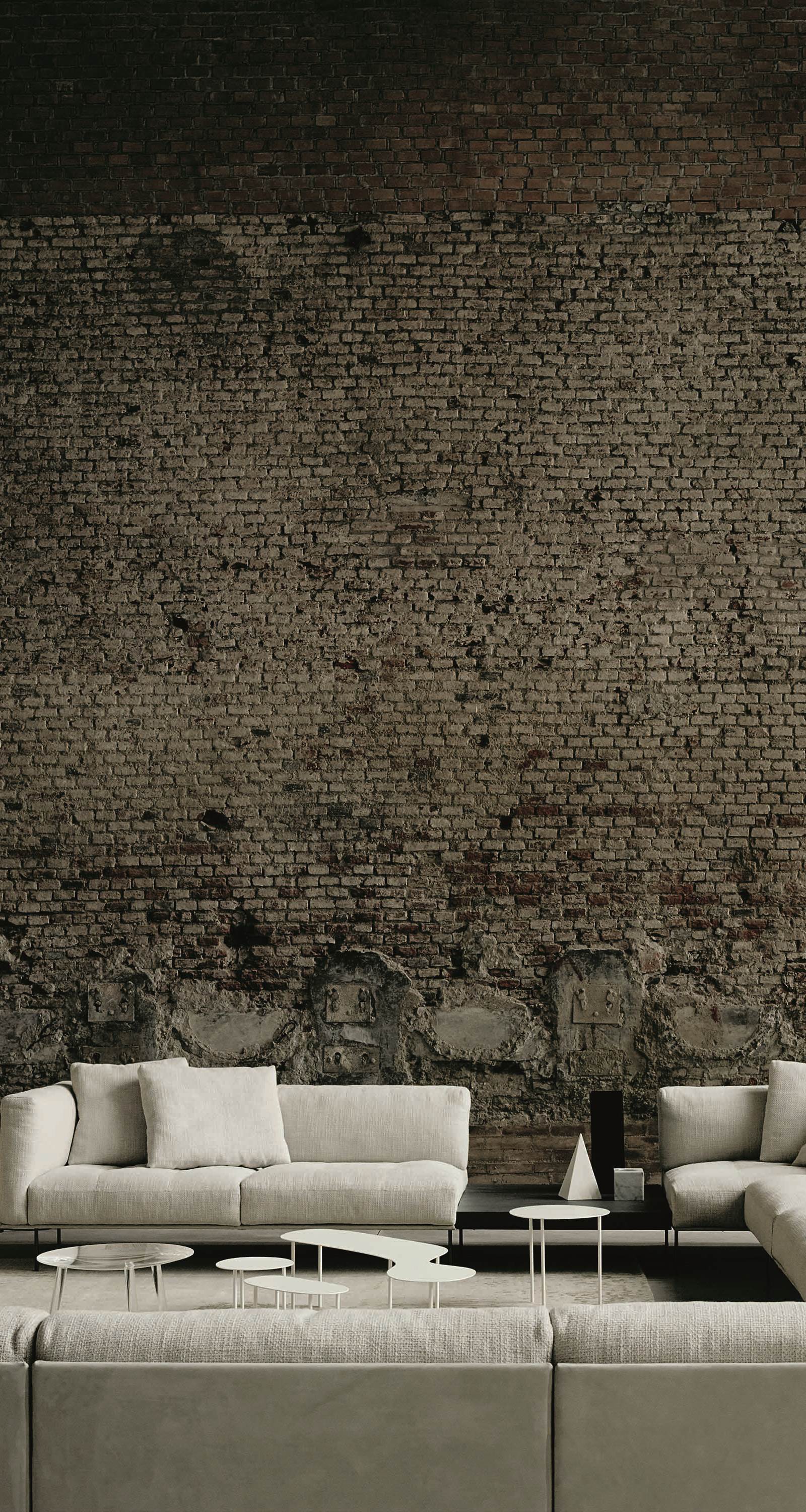 ROD SYSTEM - Sectional fabric sofa
