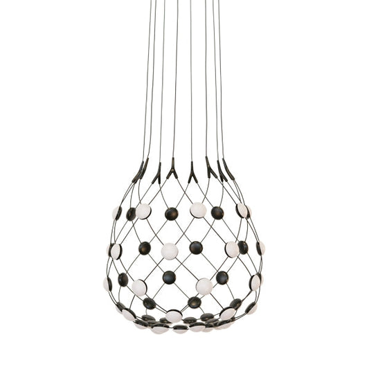 MESH - LED polycarbonate and steel pendant lamp