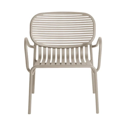 Week-End - Garden Powder Coated Aluminium Easy Chair With Armrests by Petite Friture #Dune