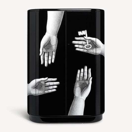 Curved Cabinet Mani con Chiave e Serratura