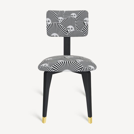 Upholstered chair Soli a ventaglio