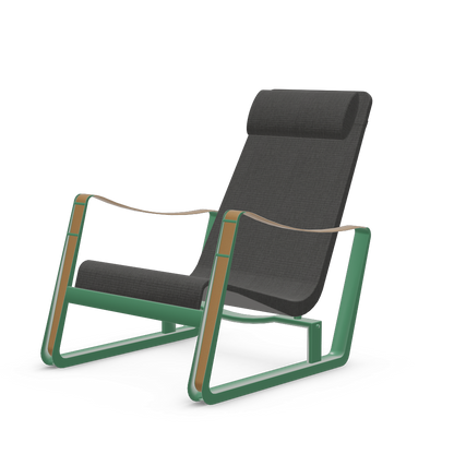Cite Lounge Chair (Prouve Ble Vert powder-coated (smooth)) by Vitra