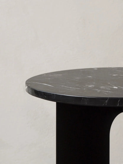 Marble top for Androgyne table, 65 cm, black