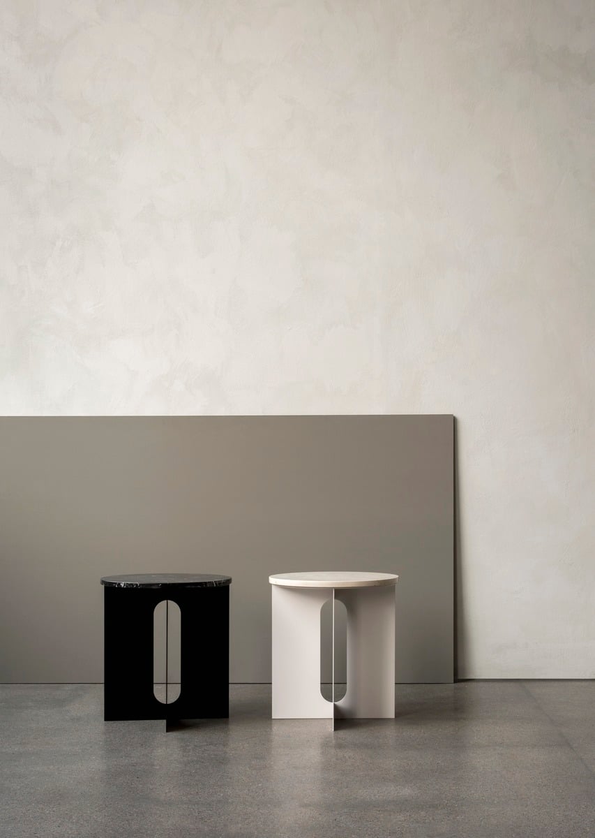 Androgyne side table, 40 cm, white