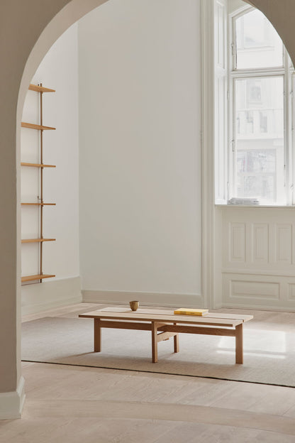 Rectangular coffee table, 115 cm, oak