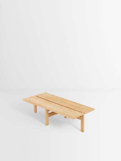 Rectangular coffee table, 115 cm, oak