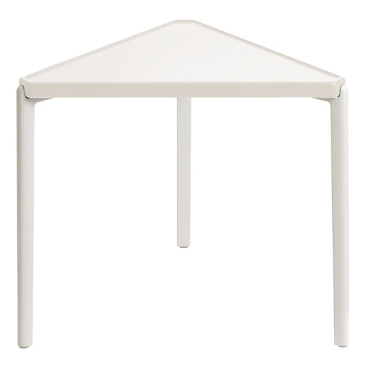 Tambour low table, 44 cm, white