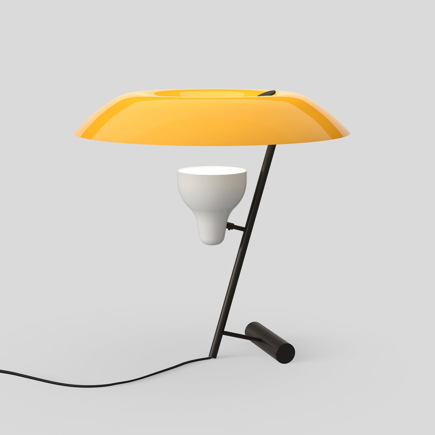Table Lamp Model 548 by Astep #Dark Burnished Brass / Orange