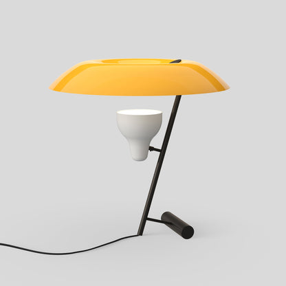 Table Lamp Model 548 by Astep #Dark Burnished Brass / Orange