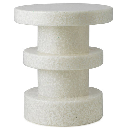 Bit stool, stack, white