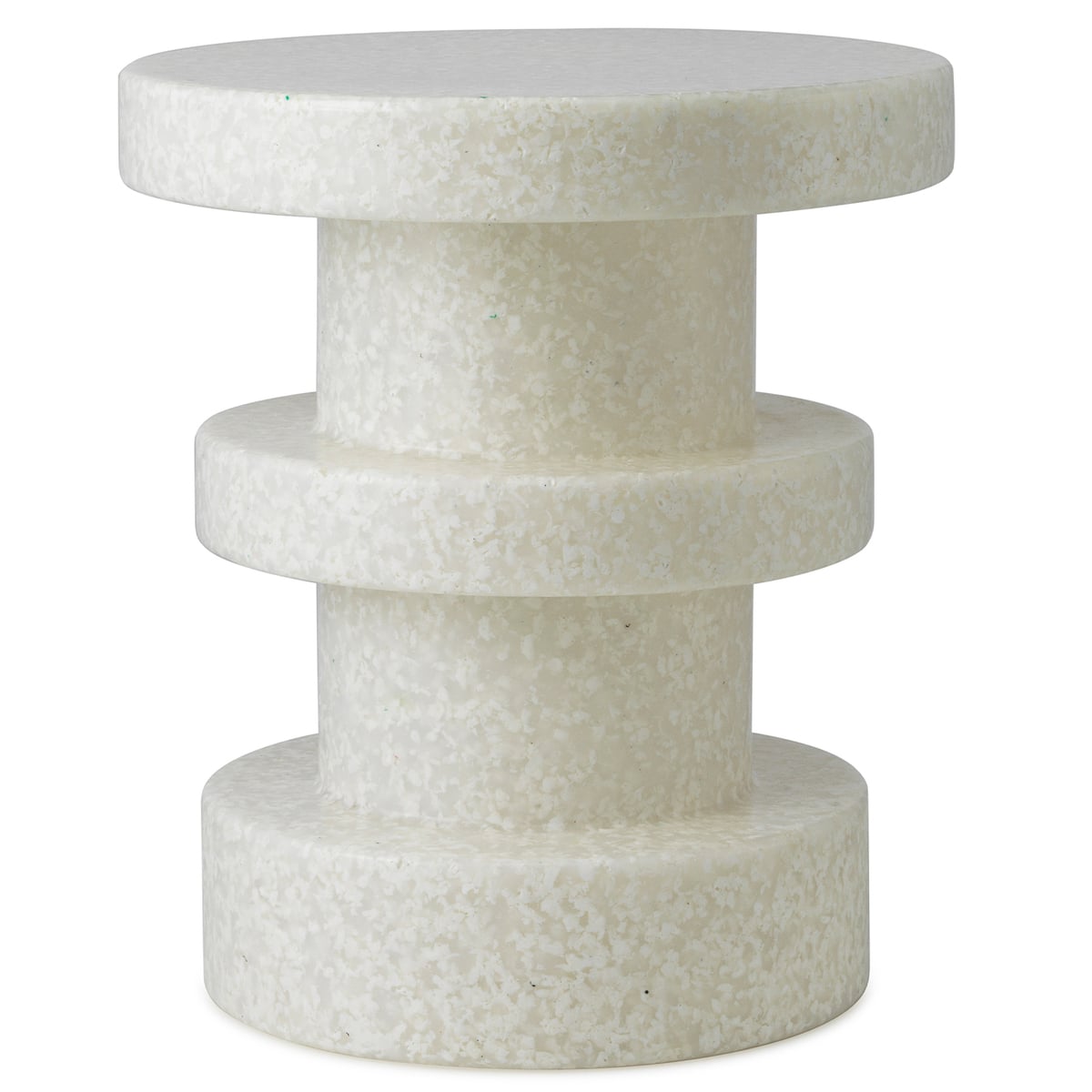 Bit stool, stack, white