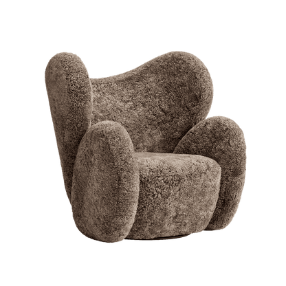 Big Big Chair - Wing Fabric Armchair by Norr11 #Sheepskin | Sahara
