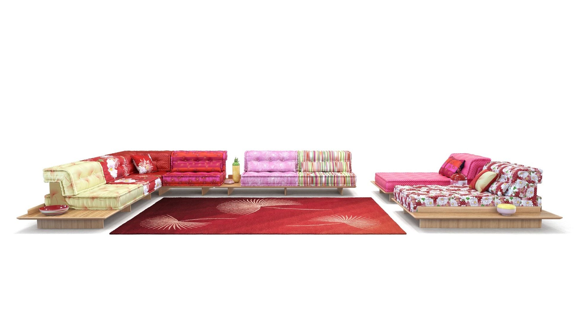 MAH JONG COMPOSITION NATSU – KENZO TAKADA WITH PLATFORMS by Roche Bobois