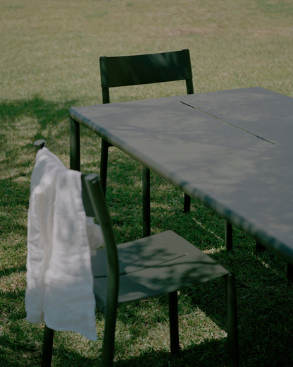 May table, 170 x 85 cm, dark green