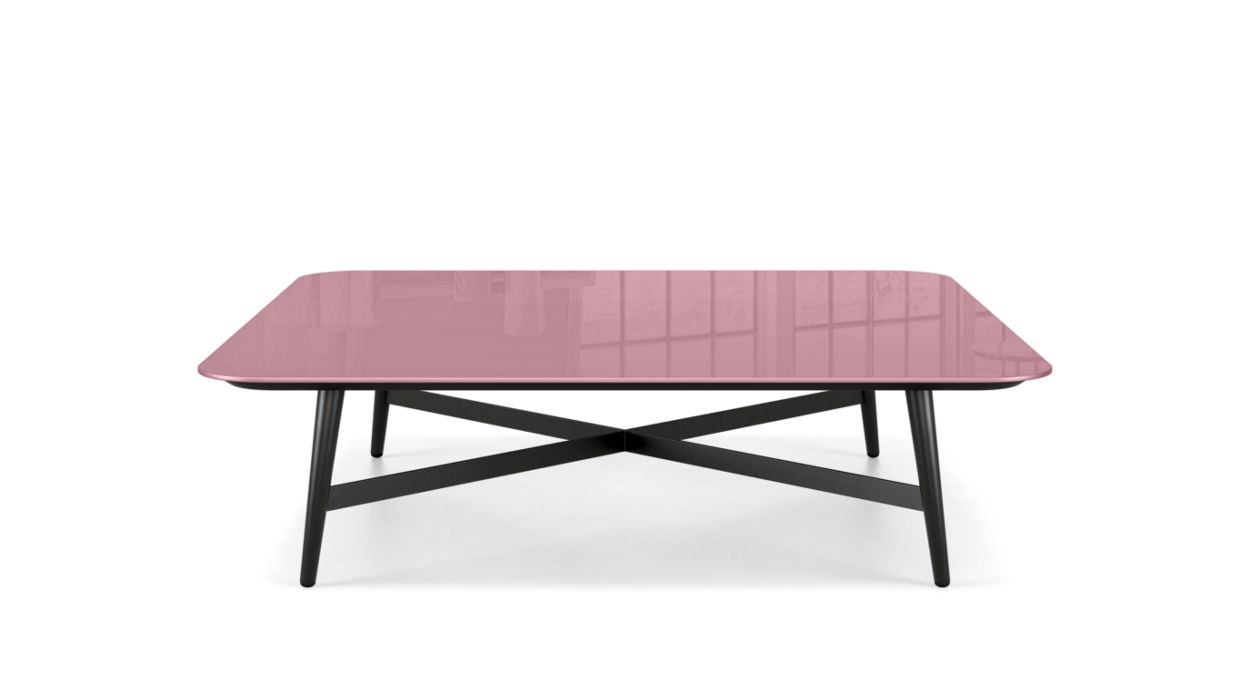 OCTET COCKTAIL TABLE - LACQUERED GLASS by Roche Bobois