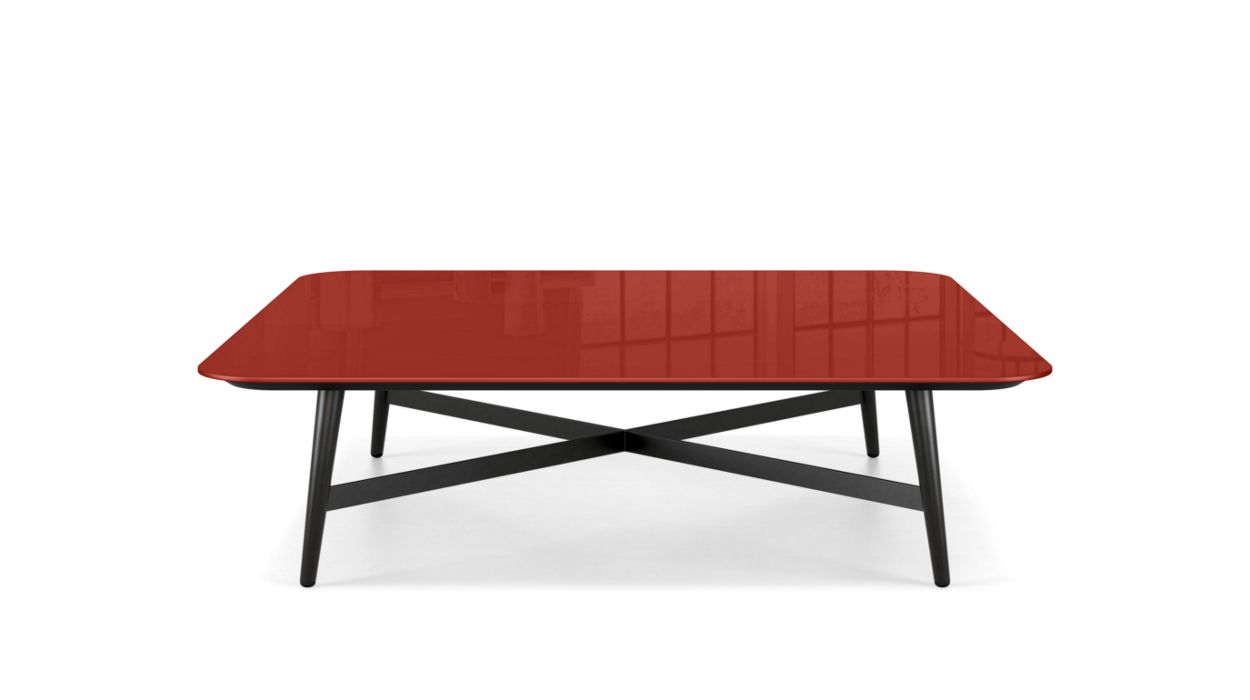 OCTET COCKTAIL TABLE - LACQUERED GLASS by Roche Bobois