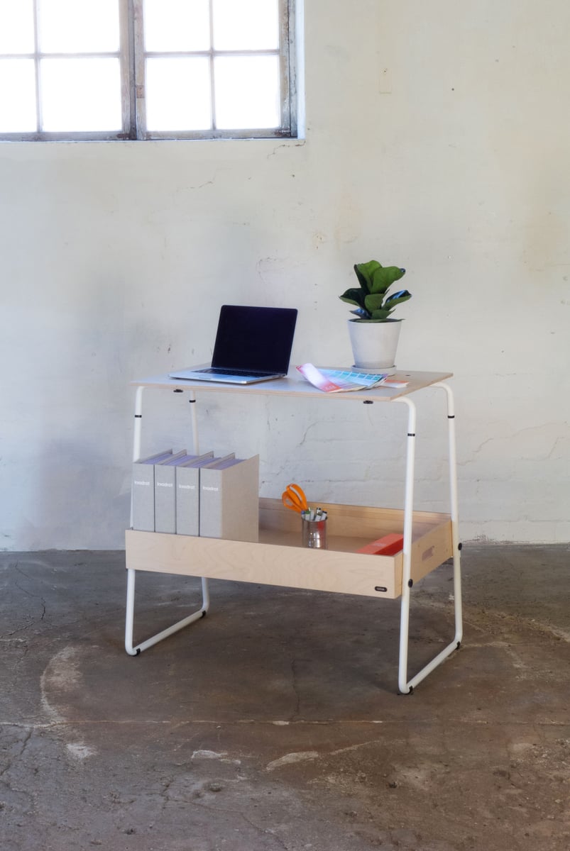 P001 counter, birch - white