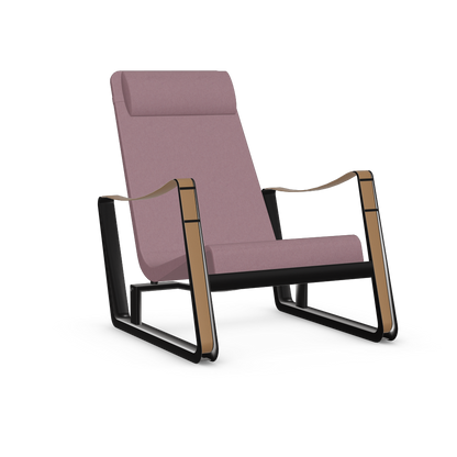 Cite Lounge Chair (deep black powder-coated (smooth)) by Vitra