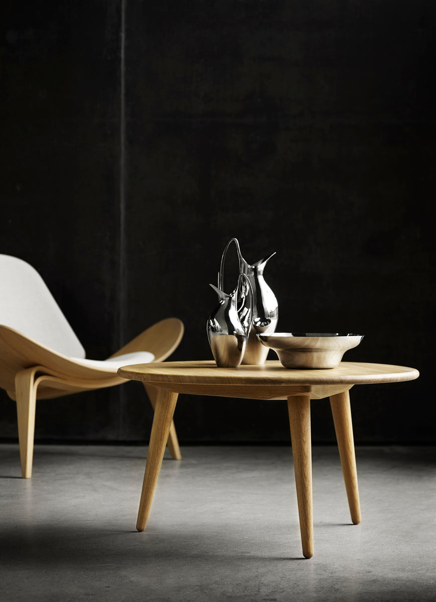CH008 coffee table, 78 cm, oiled oak