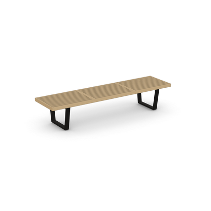 Nelson Bench by Vitra #355 x 1835 x 470 mm / Natural ash