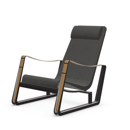 Cite Lounge Chair (deep black powder-coated (smooth)) by Vitra