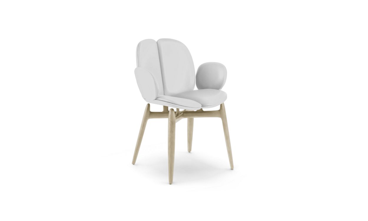 PULP DINING ARMCHAIR IN STAINED ASH WOOD by Roche Bobois