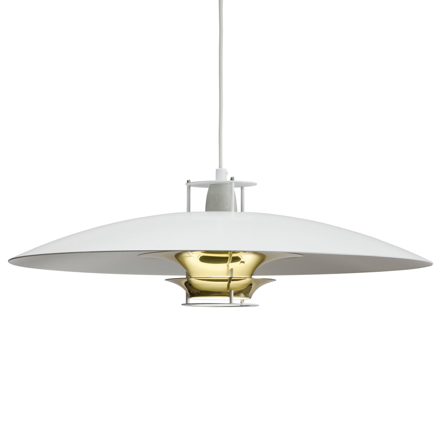 Artek Pendant Light JL341 — white/brass