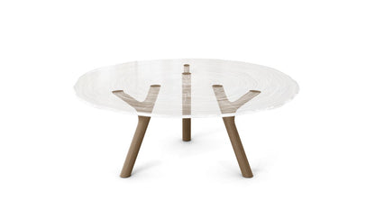 PLEXIWOOD COCKTAIL TABLE - D.100CM by Roche Bobois
