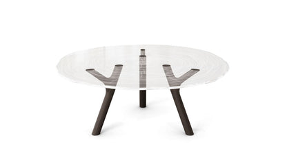PLEXIWOOD COCKTAIL TABLE - D.100CM by Roche Bobois