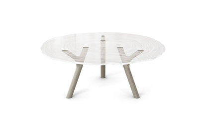 PLEXIWOOD COCKTAIL TABLE - D.100CM by Roche Bobois