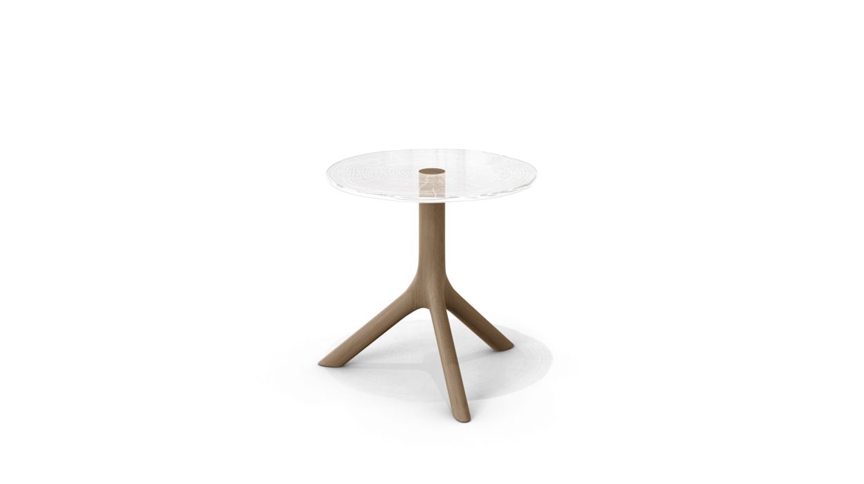 PLEXIWOOD COCKTAIL TABLE - D.40CM by Roche Bobois